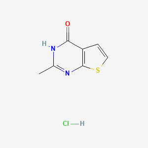 molecular formula C7H7ClN2OS B1446480 2-methylthieno[2,3-d]pyrimidin-4(3H)-one hydrochloride CAS No. 1559062-08-6