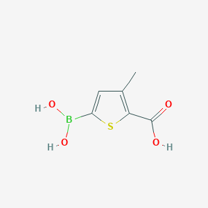 molecular formula C6H7BO4S B1446487 5-Borono-3-methylthiophene-2-carboxylic acid CAS No. 1190830-77-3