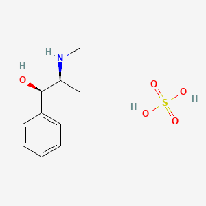 molecular formula C10H17NO5S B14464875 alpha-(1-(Methylamino)ethyl)benzyl alcohol hydrogen sulfate CAS No. 73986-87-5