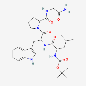 molecular formula C29H42N6O6 B14464883 Boc-DL-Leu-DL-Trp-DL-Pro-Gly-NH2 CAS No. 72186-01-7