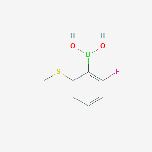 6-Fluoro-2-(methylsulfanyl)phenylboronic acid