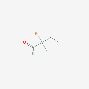 molecular formula C5H9BrO B14464939 2-Bromo-2-methylbutanal CAS No. 66064-60-6