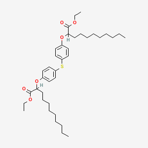 molecular formula C38H58O6S B14464953 Diethyl 2,2'-(thiobis(4,1-phenyleneoxy))bisundecanoate CAS No. 69361-67-7