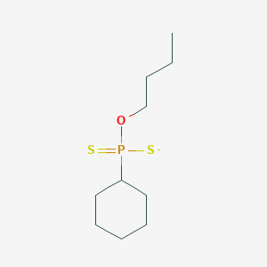 molecular formula C10H20OPS2- B14464994 O-Butyl cyclohexylphosphonodithioate CAS No. 67525-49-9