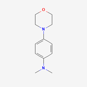 molecular formula C12H18N2O B14465017 Benzenamine, N,N-dimethyl-4-(4-morpholinyl)- CAS No. 65851-36-7