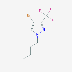 molecular formula C8H10BrF3N2 B1446505 4-溴-1-丁基-3-(三氟甲基)吡唑 CAS No. 1437794-58-5