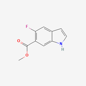 molecular formula C10H8FNO2 B1446507 Methyl 5-fluoro-1H-indole-6-carboxylate CAS No. 1227268-61-2