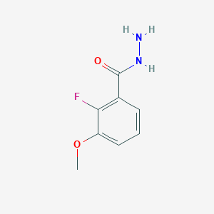molecular formula C8H9FN2O2 B1446509 2-氟-3-甲氧基苯甲酰肼 CAS No. 1517213-24-9