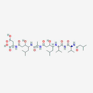 molecular formula C38H68N6O12 B14465091 Pepstatyl, aspartic acid- CAS No. 70706-88-6