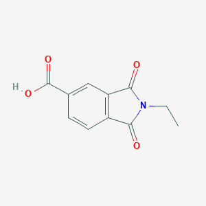 molecular formula C11H9NO4 B144651 2-Ethyl-1,3-dioxoisoindoline-5-carboxylic acid CAS No. 137247-85-9