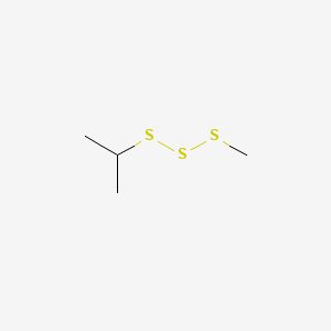 molecular formula C4H10S3 B14465114 Trisulfide, methyl 1-methylethyl CAS No. 68844-99-5