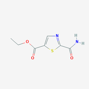 molecular formula C7H8N2O3S B1446514 5-Ethoxycarbonyl-thiazole-2-carboxamide CAS No. 1427503-30-7