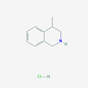 molecular formula C10H14ClN B144652 4-Methyl-1,2,3,4-tetrahydroisoquinoline hydrochloride CAS No. 111661-47-3