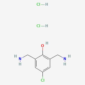 molecular formula C8H13Cl3N2O B1446520 2,6-bis(Aminomethyl)-4-chlorophenol dihydrochloride CAS No. 1185770-65-3