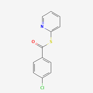 molecular formula C12H8ClNOS B14465200 S-pyridin-2-yl 4-chlorobenzenecarbothioate CAS No. 74032-43-2