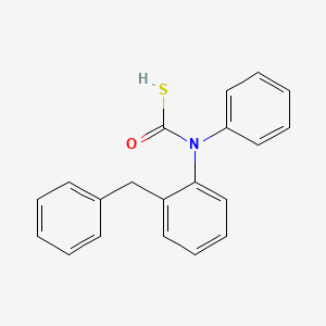 molecular formula C20H17NOS B14465240 Carbamic acid, N,N-diphenylthio-, benzyl ester CAS No. 73747-45-2