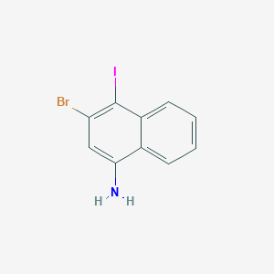 3-Bromo-4-iodo-1-naphthylamine