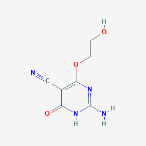 2-Amino-4-(2-hydroxyethoxy)-6-oxo-1,6-dihydropyrimidine-5-carbonitrile
