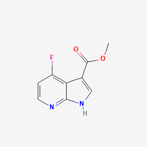molecular formula C9H7FN2O2 B1446534 4-Fluoro-7-azaindole-3-carboxylic acid methyl ester CAS No. 1427504-86-6
