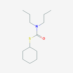 molecular formula C13H25NOS B14465350 S-Cyclohexyl dipropylcarbamothioate CAS No. 66017-42-3