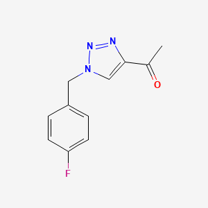 1-{1-[(4-fluorophenyl)methyl]-1H-1,2,3-triazol-4-yl}ethan-1-one