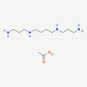 molecular formula C12H30N4O2 B14465407 Spermine acetate CAS No. 65929-23-9