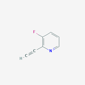molecular formula C7H4FN B1446544 2-Ethynyl-3-fluoropyridine CAS No. 1401685-43-5