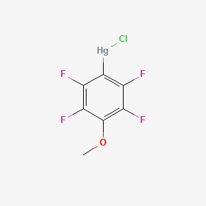 molecular formula C7H3ClF4HgO B14465452 Chloro(2,3,5,6-tetrafluoro-4-methoxyphenyl)mercury CAS No. 66149-51-7