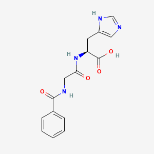 molecular formula C15H16N4O4 B14465495 N-Benzoylglycyl-L-histidine CAS No. 66087-42-1