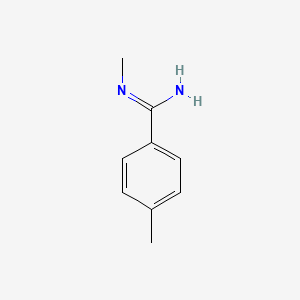 molecular formula C9H12N2 B14465517 N',4-dimethylbenzenecarboximidamide CAS No. 67095-75-4