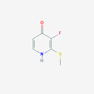 3-Fluoro-4-hydroxy-2-(thiomethyl)pyridine
