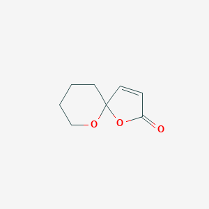 molecular formula C8H10O3 B14465530 1,6-Dioxaspiro[4.5]dec-3-en-2-one CAS No. 71443-20-4