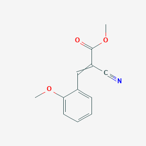 molecular formula C12H11NO3 B14465548 Methyl 2-cyano-3-(2-methoxyphenyl)prop-2-enoate CAS No. 72955-39-6