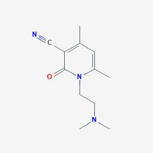 1-(2-(Dimethylamino)ethyl)-4,6-dimethyl-2-oxo-1,2-dihydropyridine-3-carbonitrile