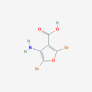 4-Amino-2,5-dibromofuran-3-carboxylic acid