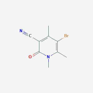 molecular formula C9H9BrN2O B1446570 5-Bromo-1,4,6-trimethyl-2-oxo-1,2-dihydropyridine-3-carbonitrile CAS No. 1379301-51-5