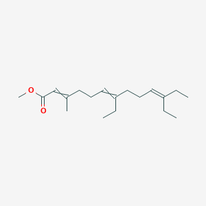 molecular formula C19H32O2 B14465713 Methyl 7,11-diethyl-3-methyltrideca-2,6,10-trienoate CAS No. 65954-48-5