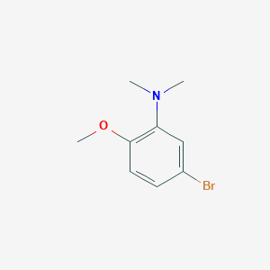 molecular formula C9H12BrNO B1446572 5-bromo-2-methoxy-N,N-dimethylaniline CAS No. 1369851-14-8