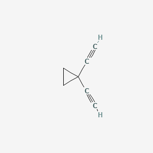 molecular formula C7H6 B14465727 Cyclopropane, 1,1-diethynyl- CAS No. 72323-66-1