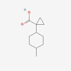 molecular formula C11H18O2 B1446573 1-(4-Methylcyclohexyl)cyclopropane-1-carboxylic acid CAS No. 1499025-73-8