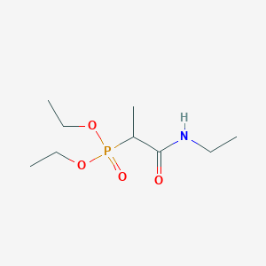 molecular formula C9H20NO4P B14465733 Diethyl [1-(ethylamino)-1-oxopropan-2-yl]phosphonate CAS No. 73473-50-4