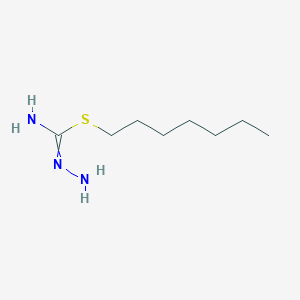 molecular formula C8H19N3S B14465738 Heptyl carbamohydrazonothioate CAS No. 65882-49-7