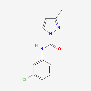 molecular formula C11H10ClN3O B14465748 N-(3-Chlorophenyl)-3-methyl-1H-pyrazole-1-carboxamide CAS No. 69413-35-0