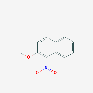 molecular formula C12H11NO3 B14465763 2-Methoxy-4-methyl-1-nitronaphthalene CAS No. 72206-99-6