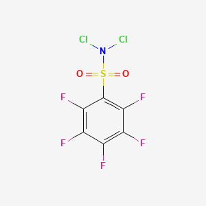 molecular formula C6Cl2F5NO2S B14465769 N,N-Dichloro-2,3,4,5,6-pentafluorobenzene-1-sulfonamide CAS No. 73750-49-9