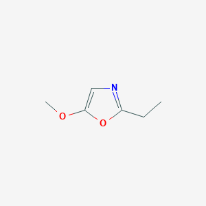 molecular formula C6H9NO2 B14465783 2-Ethyl-5-methoxy-1,3-oxazole CAS No. 67567-56-0