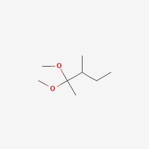 molecular formula C8H18O2 B14465825 3-Methyl-2-pentanone dimethylacetal CAS No. 72409-06-4