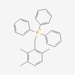 molecular formula C28H28P+ B14465831 Triphenyl[(2,3,6-trimethylphenyl)methyl]phosphanium CAS No. 66275-31-8