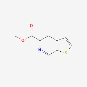 molecular formula C9H9NO2S B14465907 Methyl 4,5-dihydrothieno[2,3-c]pyridine-5-carboxylate CAS No. 71350-10-2