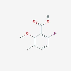 molecular formula C9H9FO3 B1446595 6-Fluoro-2-methoxy-3-methylbenzoic acid CAS No. 1427433-12-2